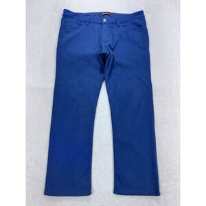 34 Heritage Chino Pants Men 34x32 ACTUAL (34x26) Blue Courage Straight Leg Twill